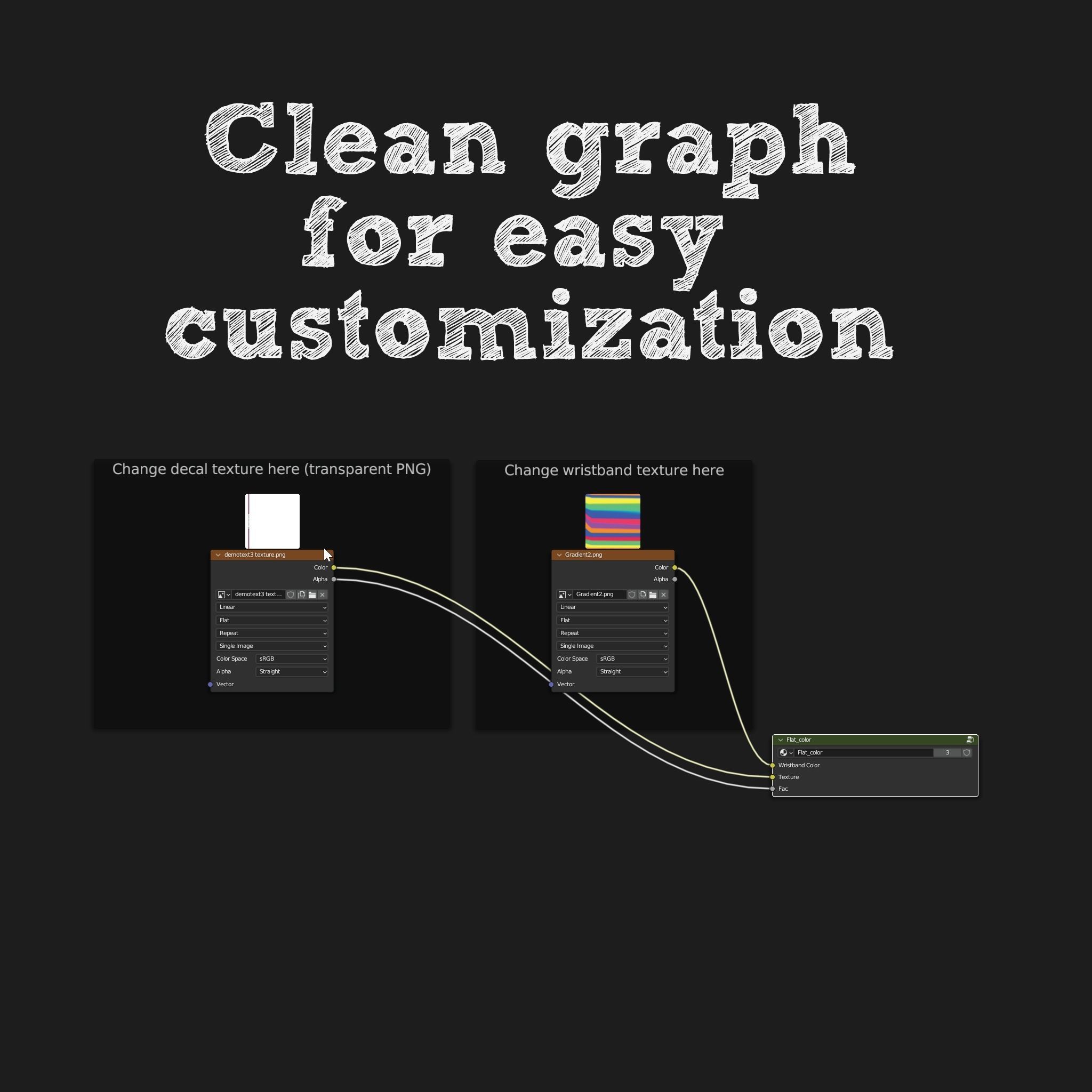 Silicone Wristband Low-poly 3D model_1