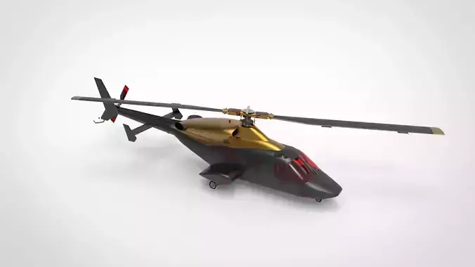 Bell 222 3D model