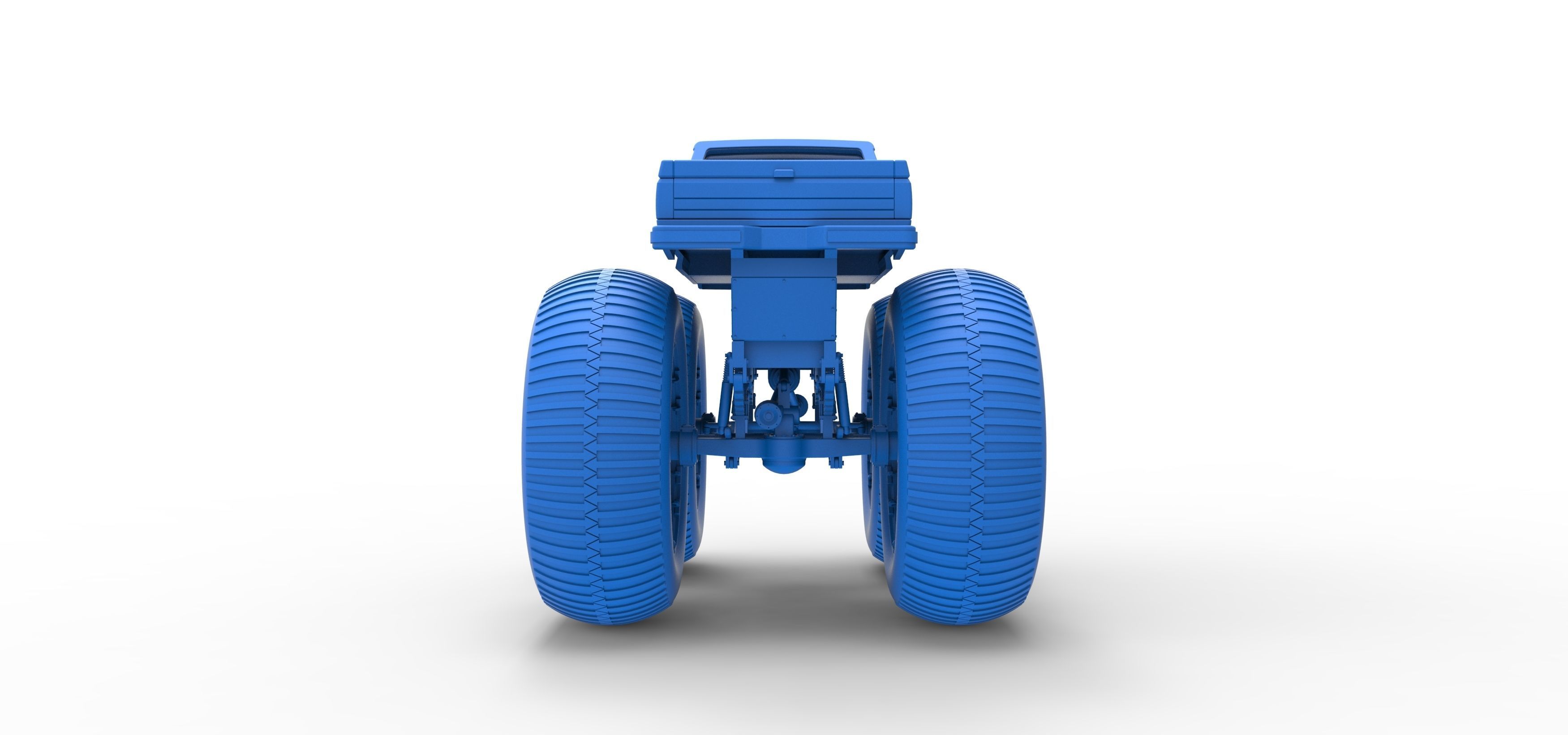 Vintage Monster Truck Scale 1 to 25 3D print model_31