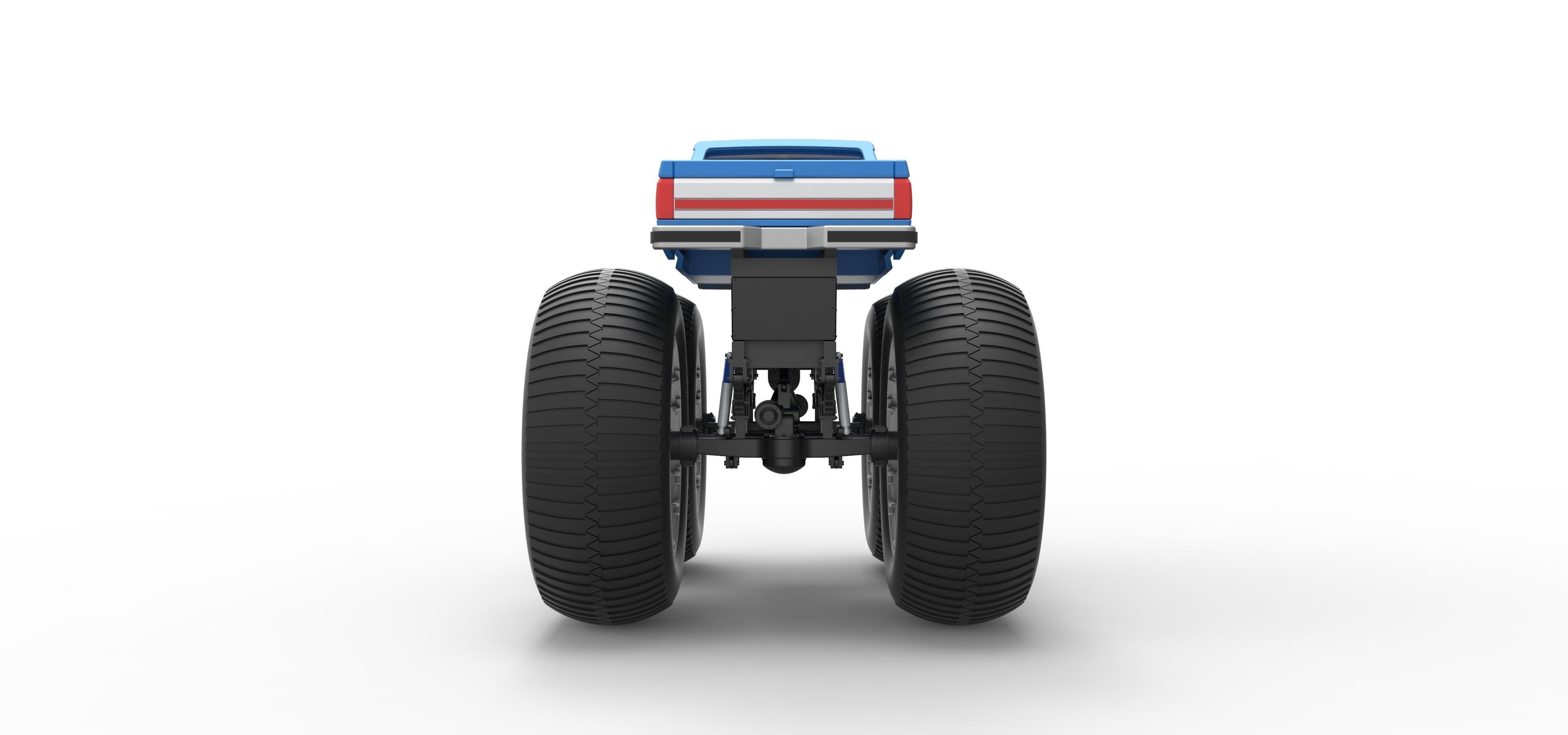 Vintage Monster Truck Scale 1 to 25 3D print model_15