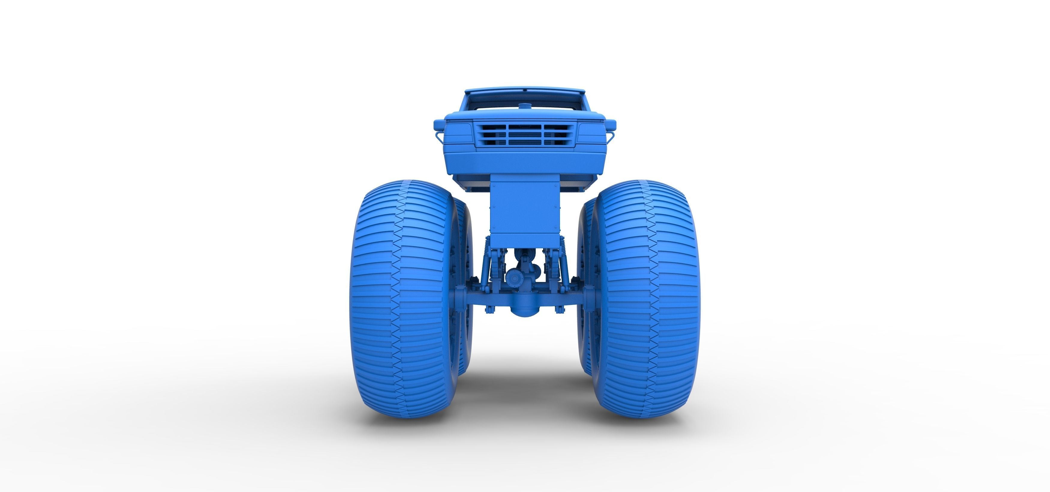 Vintage Monster Truck Scale 1 to 25 3D print model_22