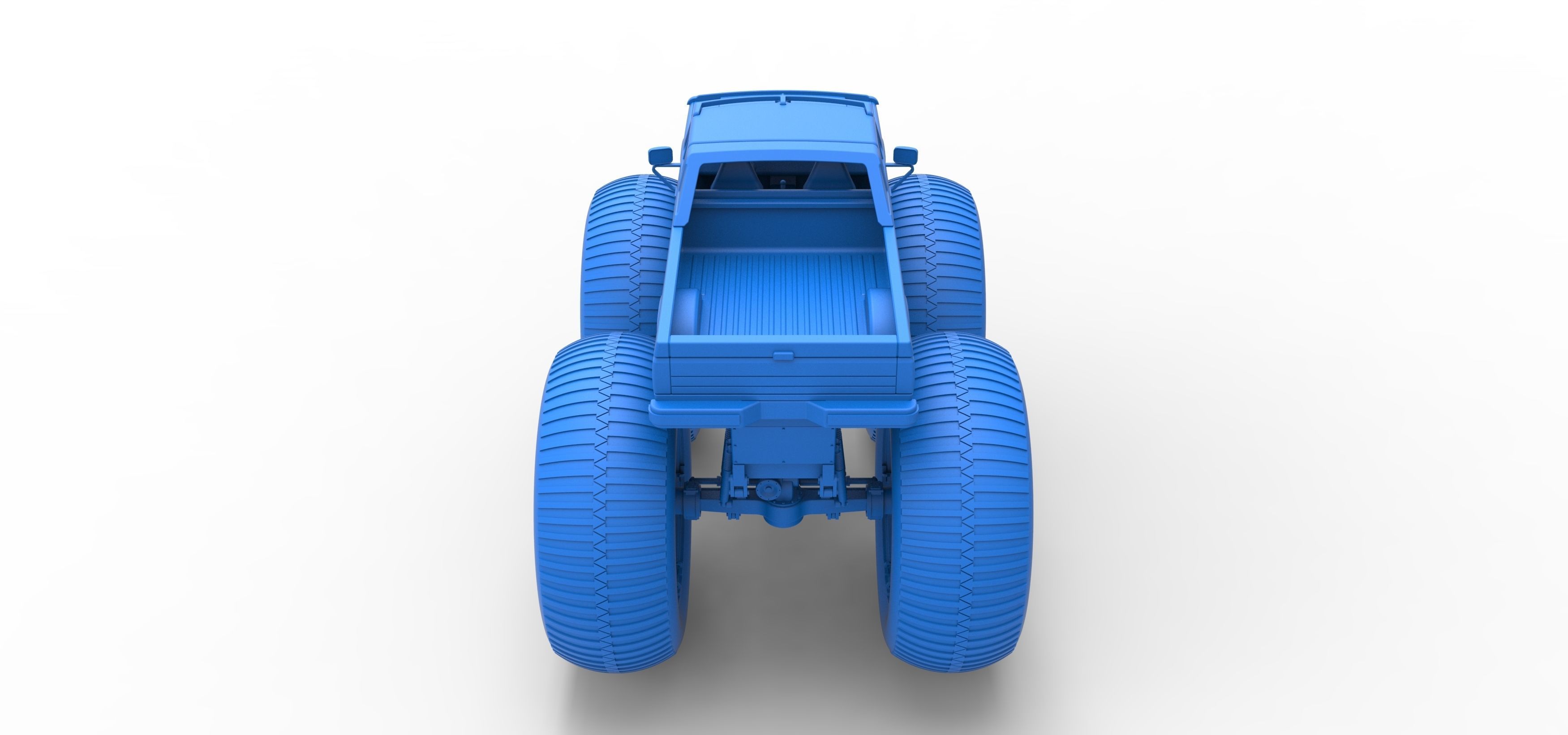 Vintage Monster Truck Scale 1 to 25 3D print model_32