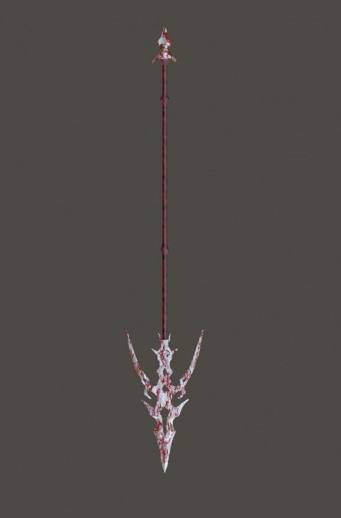 Dragoon Spear Low-poly 3D model_2