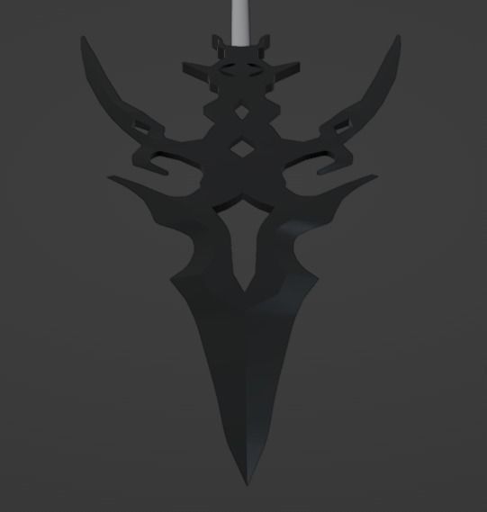 Dragoon Spear Low-poly 3D model_1