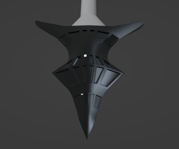 Dragoon Spear Low-poly 3D model_3