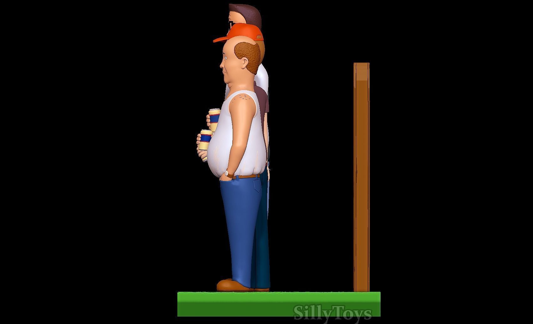 King of the Hill Diorama 3D print model_2