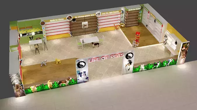 Exhibition Booth 3D model