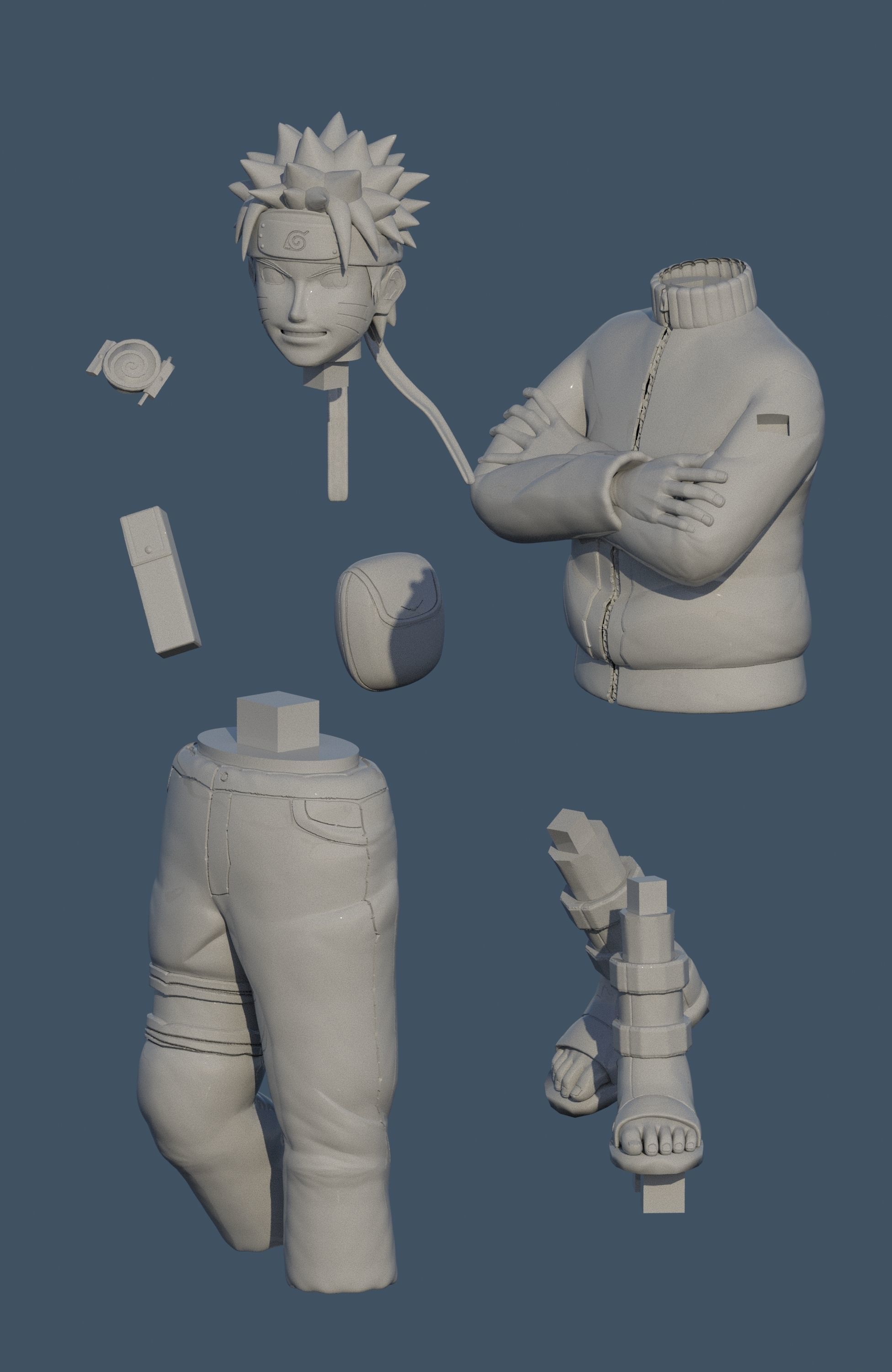 NARUTO UZUMAKI 3D print model_4