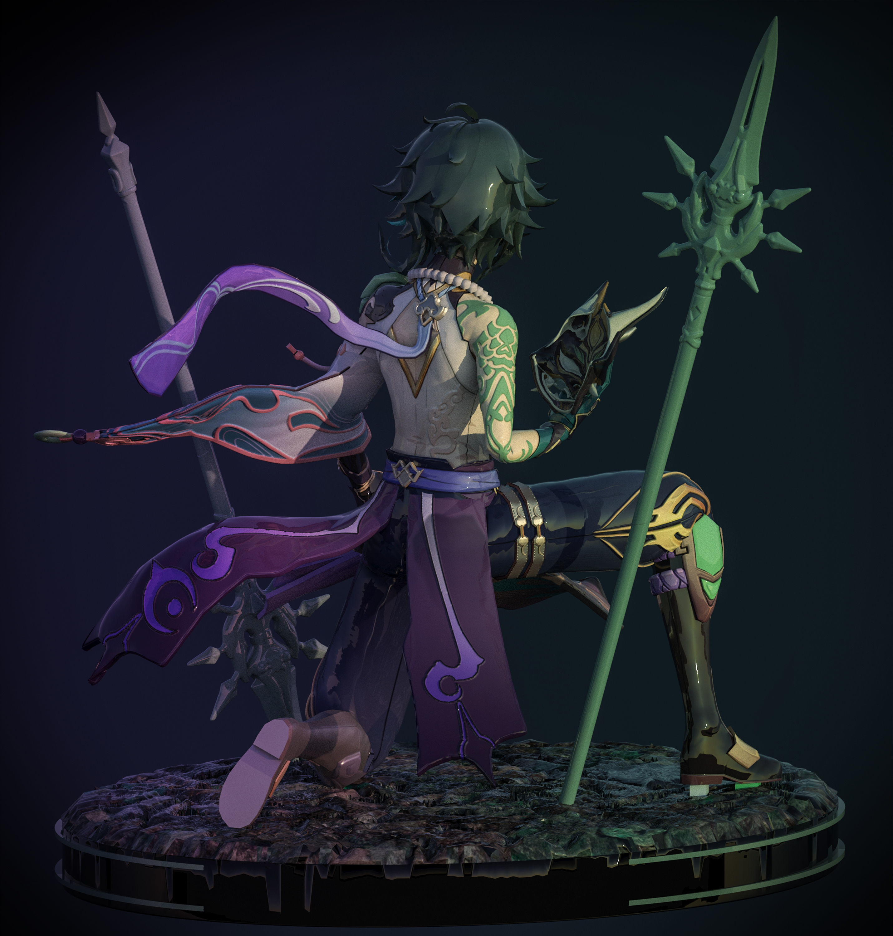 XIAO GENSHIN IMPACT 3D print model_4