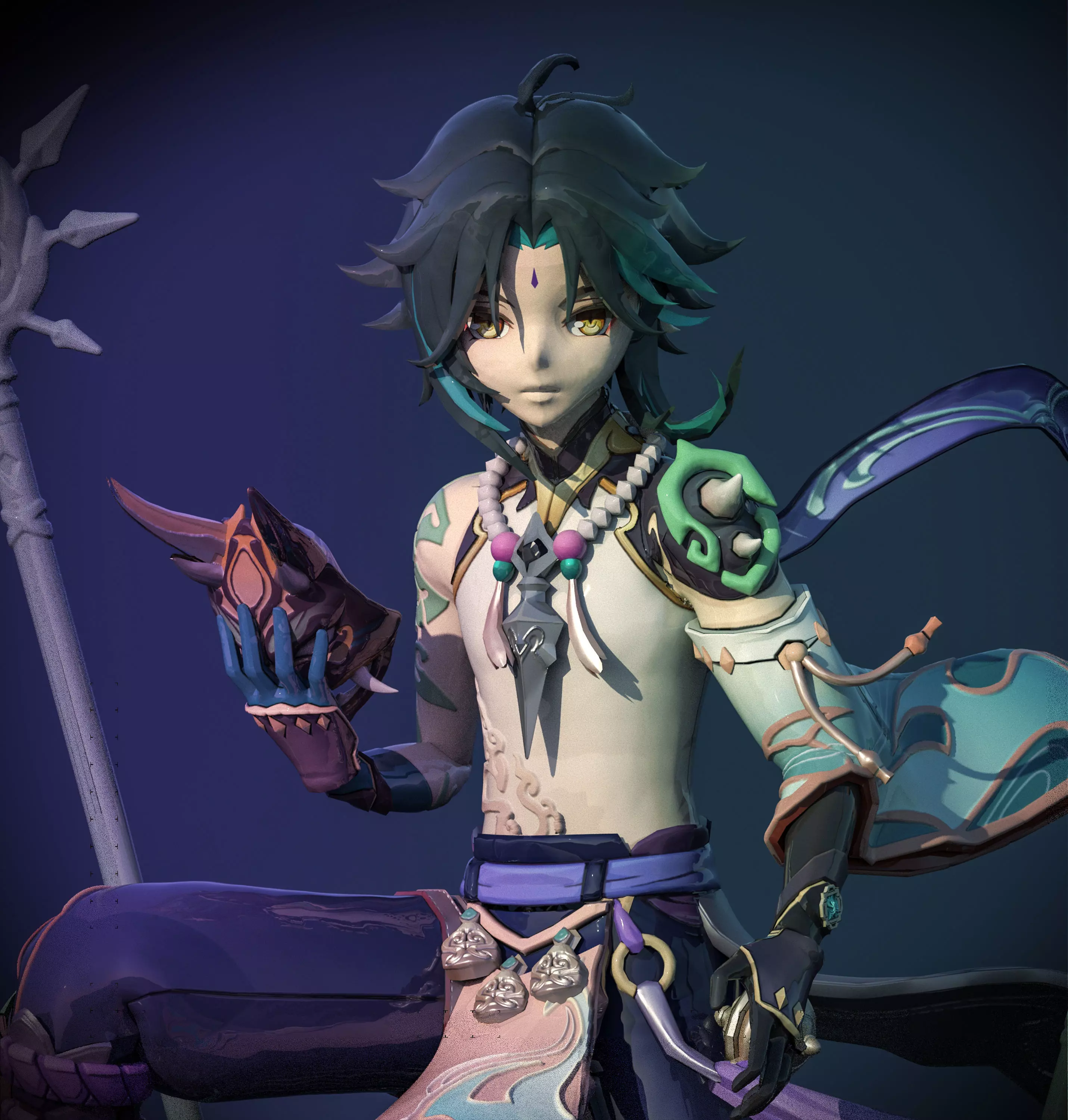 XIAO GENSHIN IMPACT 3D print model_0