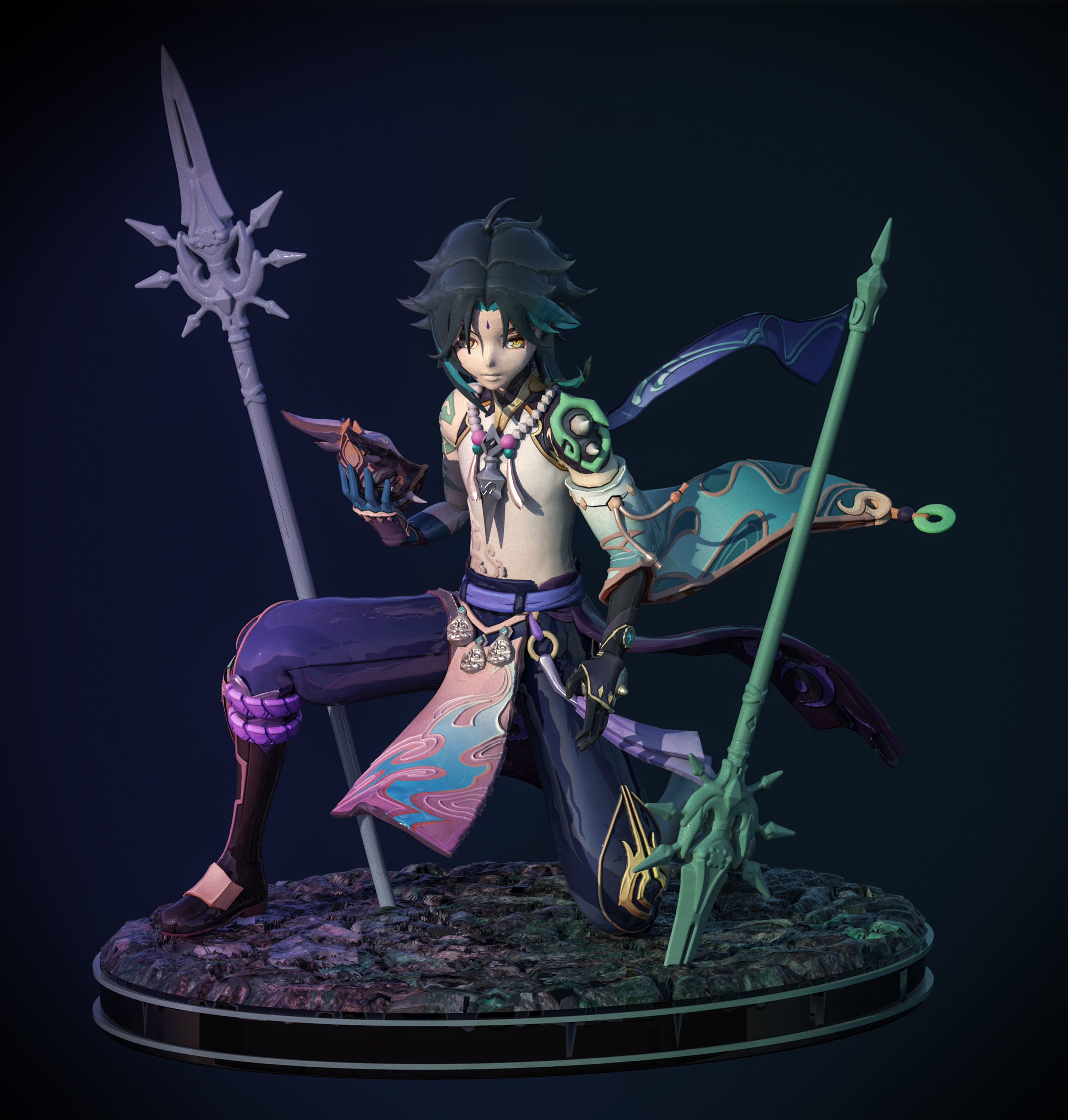 XIAO GENSHIN IMPACT 3D print model_6