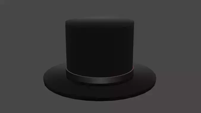 Top Hat Free low-poly 3D model