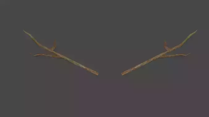 Basic Sticks - Stick Arms Free low-poly 3D model