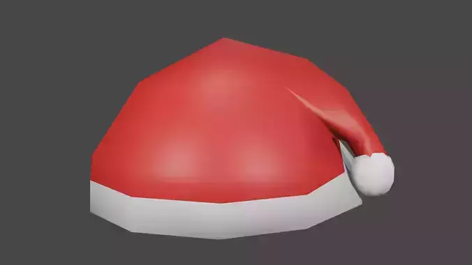 Santas Bobble Hat Free low-poly 3D model