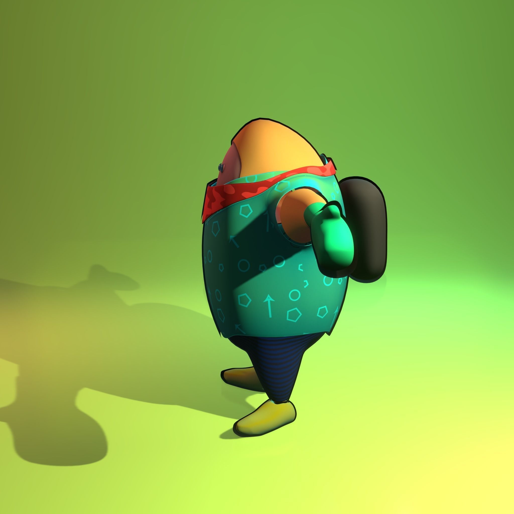 Toon Style 3D Character Low-poly 3D model_18