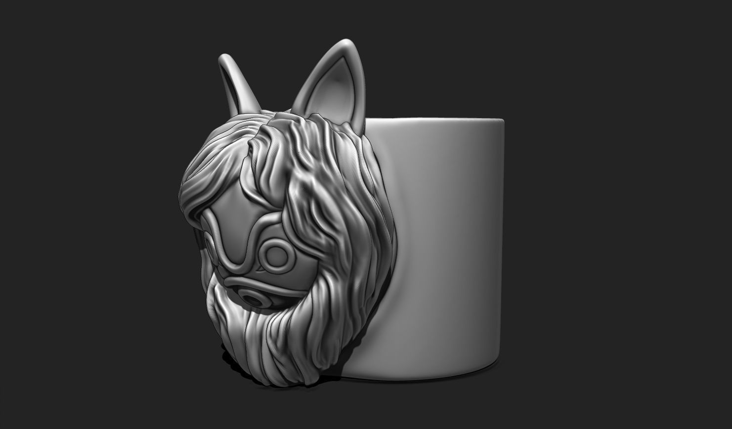 Anime Vase - Stuff Holder - 02 3D print model_10