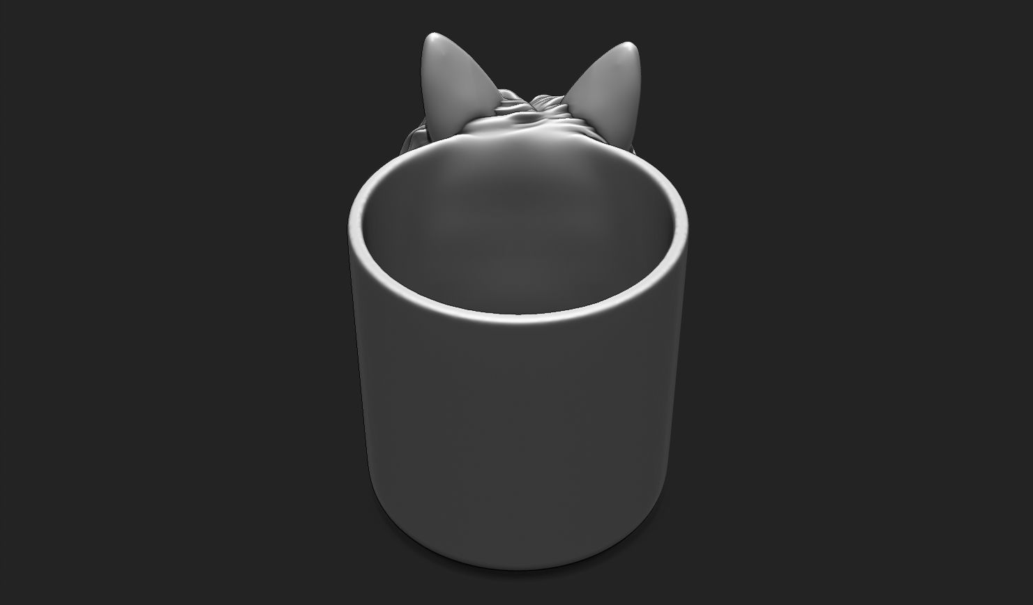 Anime Vase - Stuff Holder - 02 3D print model_6