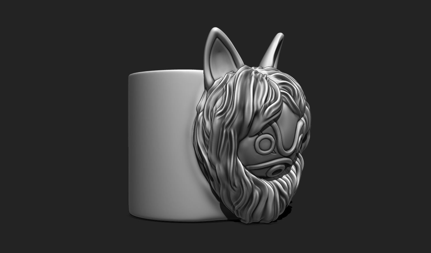 Anime Vase - Stuff Holder - 02 3D print model_3
