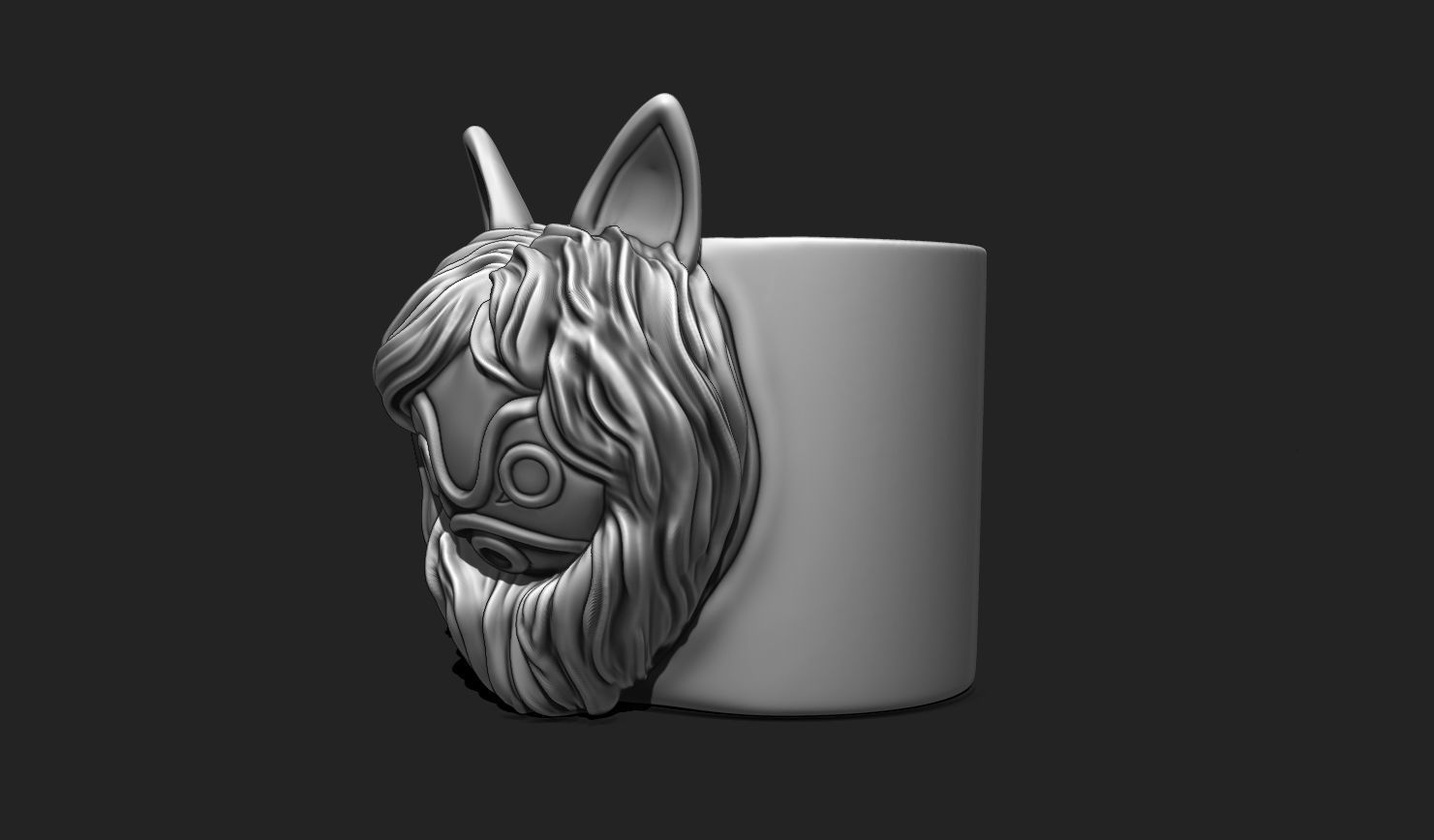 Anime Vase - Stuff Holder - 02 3D print model_8