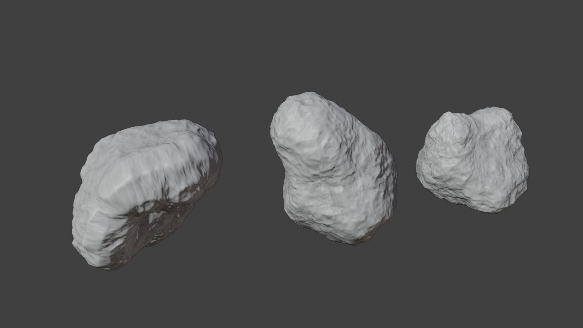 Asteroids High Detail 4K Textures 3D model_6