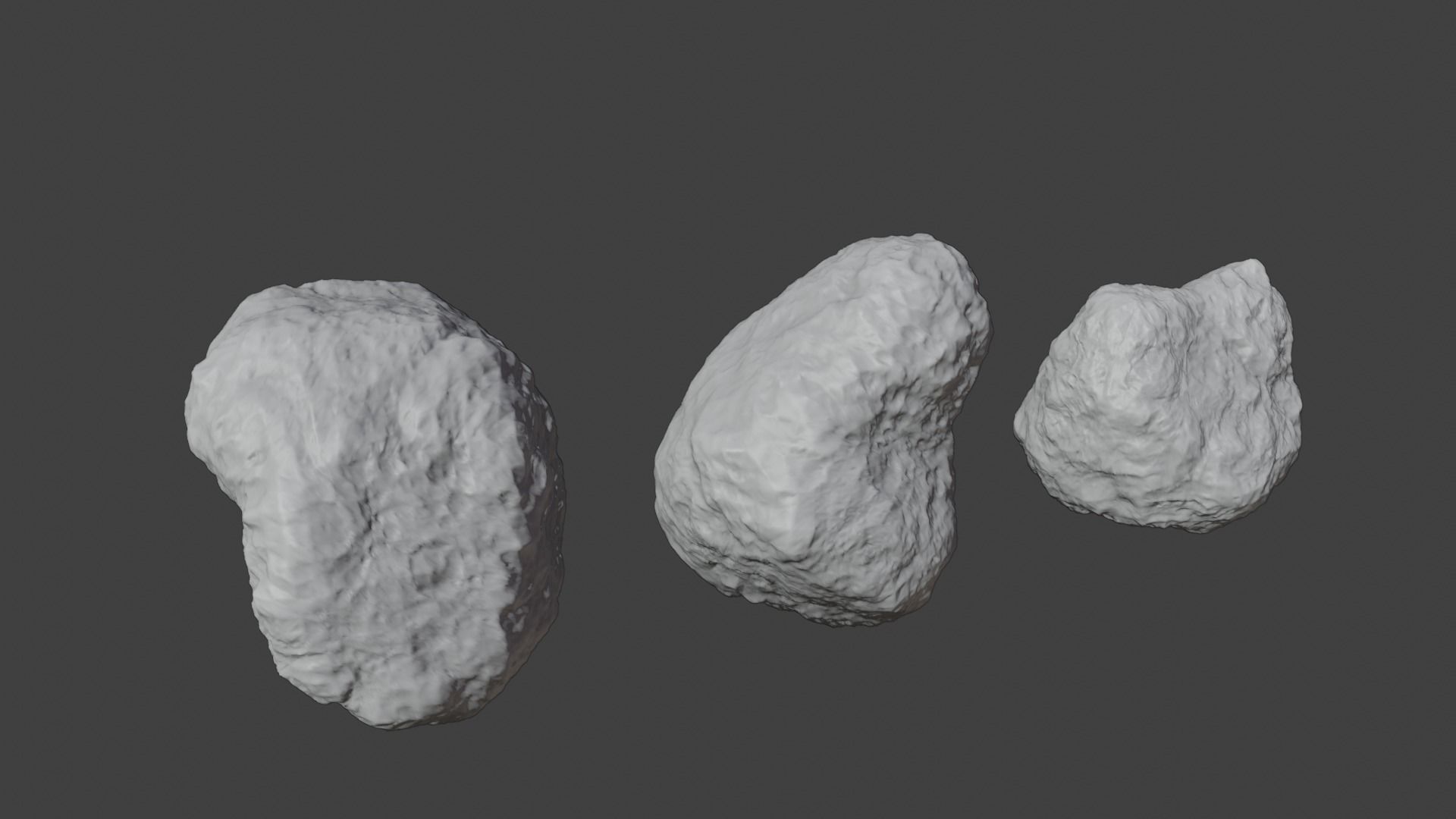 Asteroids High Detail 4K Textures 3D model_7