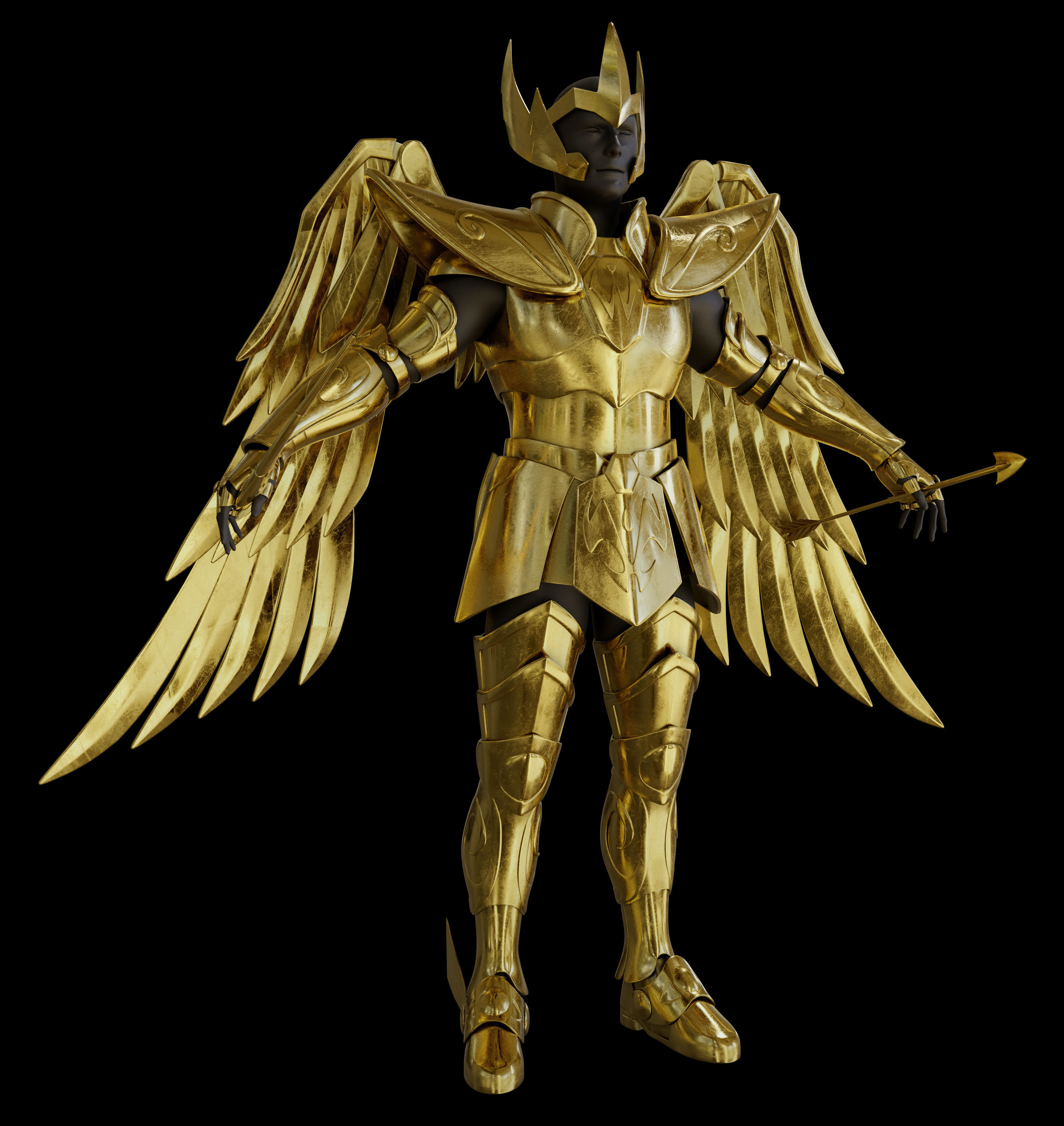 Armadura de Sagitario 3D print model_2