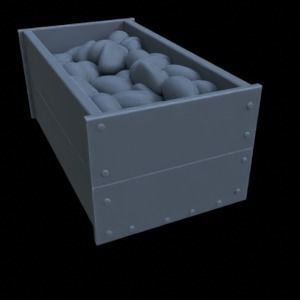 INDOOR MARKET 1-35 FOR DIORAMA SUPPORTED STL 3D print model_29