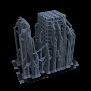 INDOOR MARKET 1-35 FOR DIORAMA SUPPORTED STL 3D print model_44