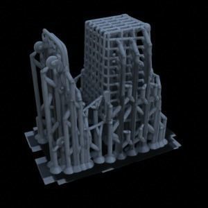 INDOOR MARKET 1-35 FOR DIORAMA SUPPORTED STL 3D print model_43