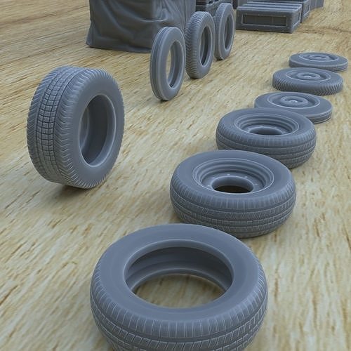INDOOR MECHANIC ASSETS 1-35 SUPPORTED STL 3D print model 6