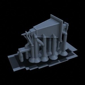 OUTDOOR HOME ASSETS 1-35 SUPPORTED STL 3D print model_35