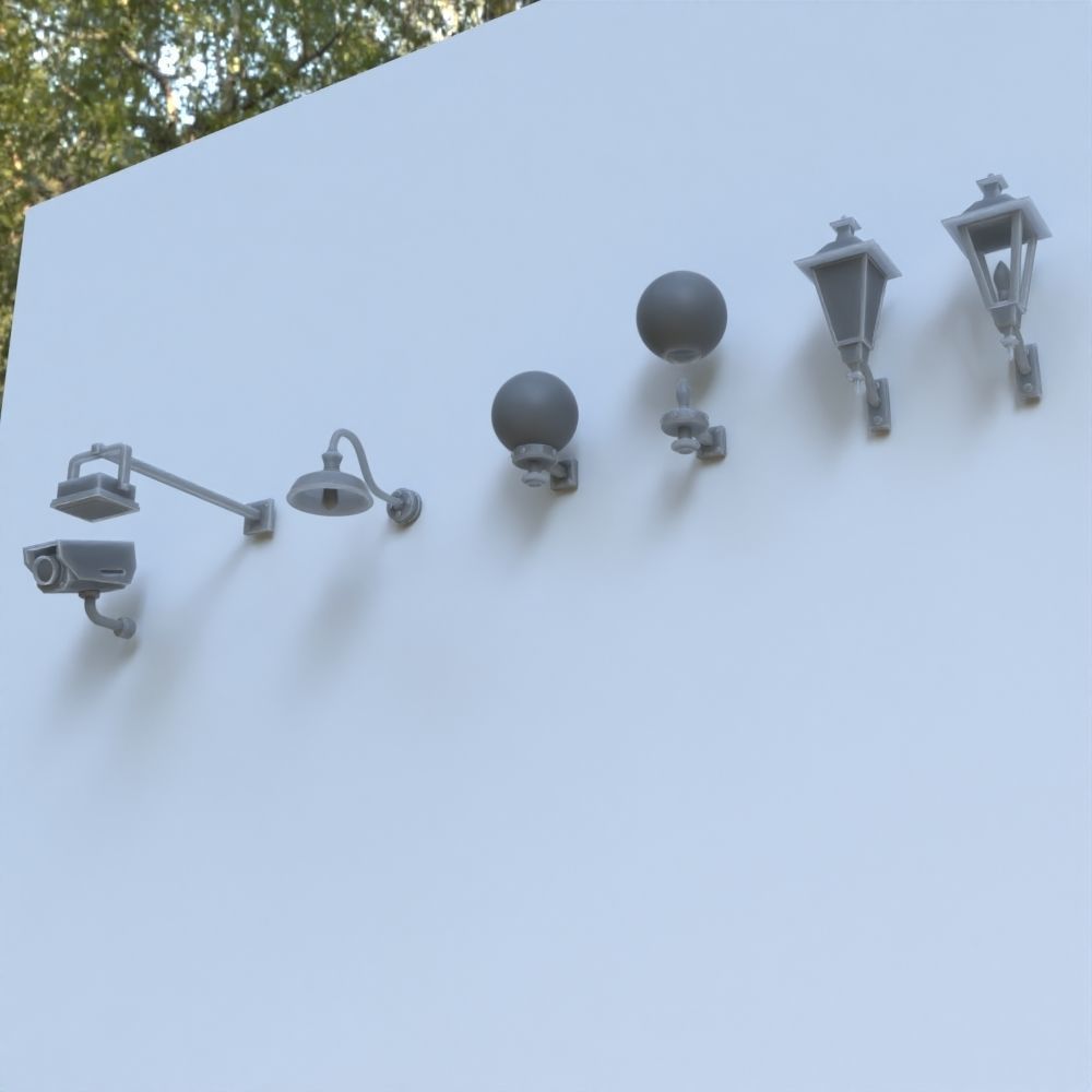 OUTDOOR HOME ASSETS 1-35 SUPPORTED STL 3D print model_1