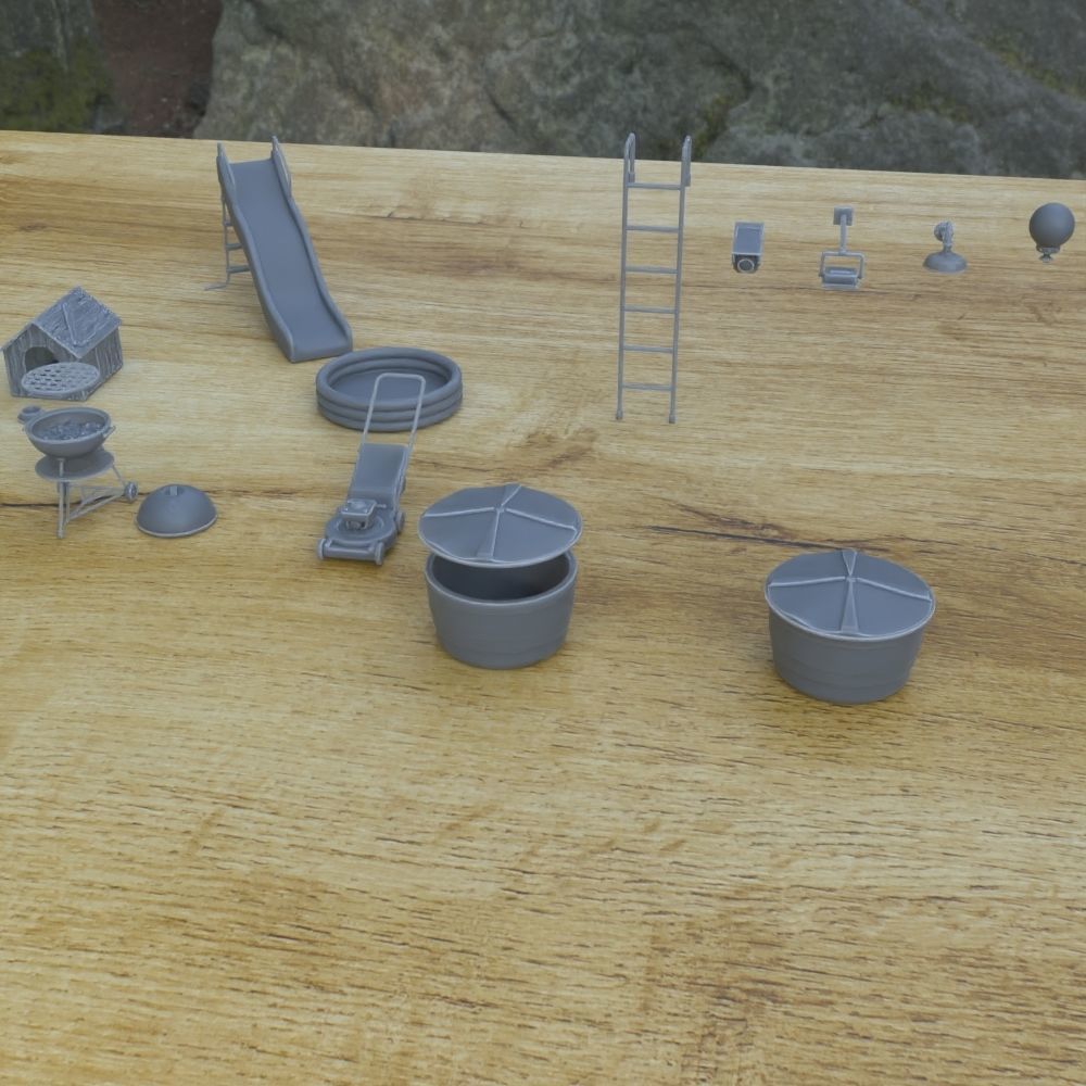 OUTDOOR HOME ASSETS 1-35 SUPPORTED STL 3D print model_2