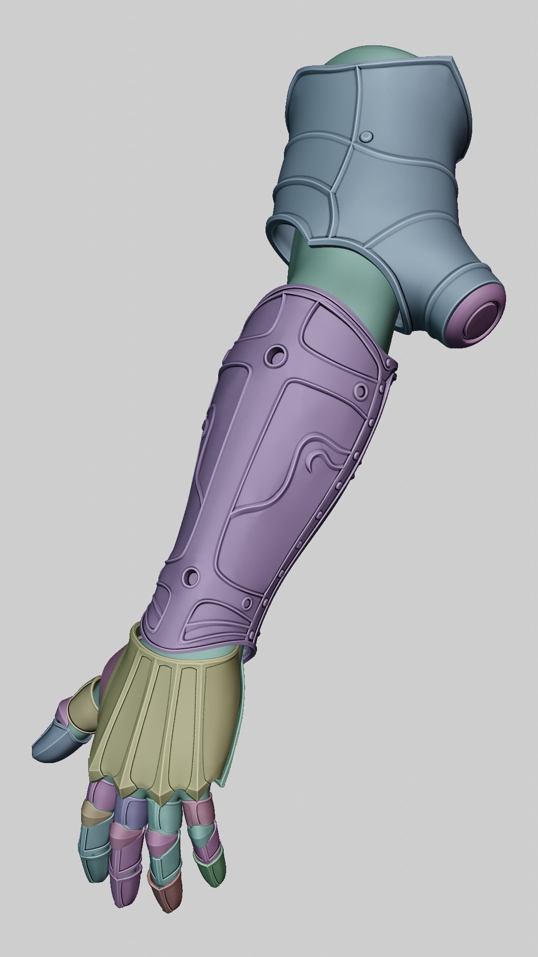 Mechanical Arm Lies of P 3D print model_12