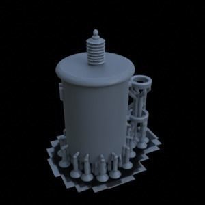 OUTDOOR POLE ASSETS 1-35 FOR DIORAMA SUPPORTED STL 3D print model_44
