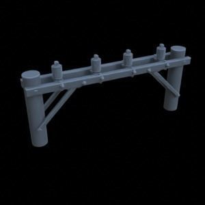 OUTDOOR POLE ASSETS 1-35 FOR DIORAMA SUPPORTED STL 3D print model_19