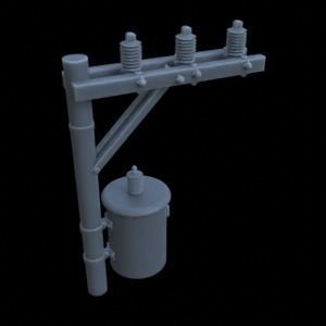OUTDOOR POLE ASSETS 1-35 FOR DIORAMA SUPPORTED STL 3D print model_35