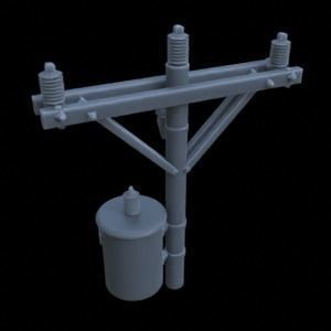 OUTDOOR POLE ASSETS 1-35 FOR DIORAMA SUPPORTED STL 3D print model_10