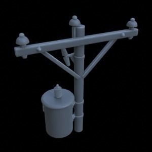 OUTDOOR POLE ASSETS 1-35 FOR DIORAMA SUPPORTED STL 3D print model_22