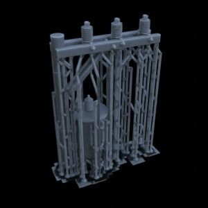 OUTDOOR POLE ASSETS 1-35 FOR DIORAMA SUPPORTED STL 3D print model_36