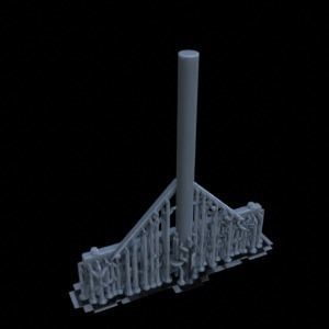 OUTDOOR POLE ASSETS 1-35 FOR DIORAMA SUPPORTED STL 3D print model_26