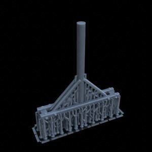 OUTDOOR POLE ASSETS 1-35 FOR DIORAMA SUPPORTED STL 3D print model_14