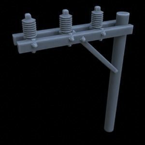 OUTDOOR POLE ASSETS 1-35 FOR DIORAMA SUPPORTED STL 3D print model_34