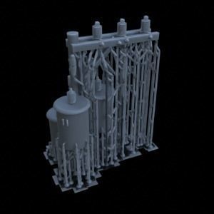 OUTDOOR POLE ASSETS 1-35 FOR DIORAMA SUPPORTED STL 3D print model_38
