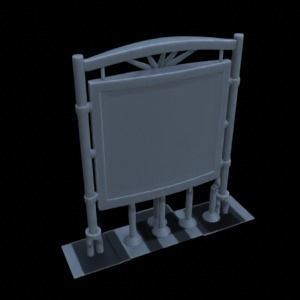 STREET ASSETS 1-35 FOR DIORAMA SUPPORTED STL 3D print model_40