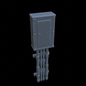 STREET ASSETS 1-35 FOR DIORAMA SUPPORTED STL 3D print model_30