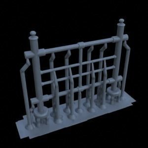 STREET ASSETS 1-35 FOR DIORAMA SUPPORTED STL 3D print model_37
