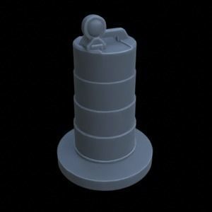 STREET ASSETS 1-35 FOR DIORAMA SUPPORTED STL 3D print model_31