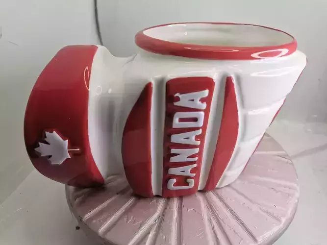 hockey glove coffee cup 3D print model