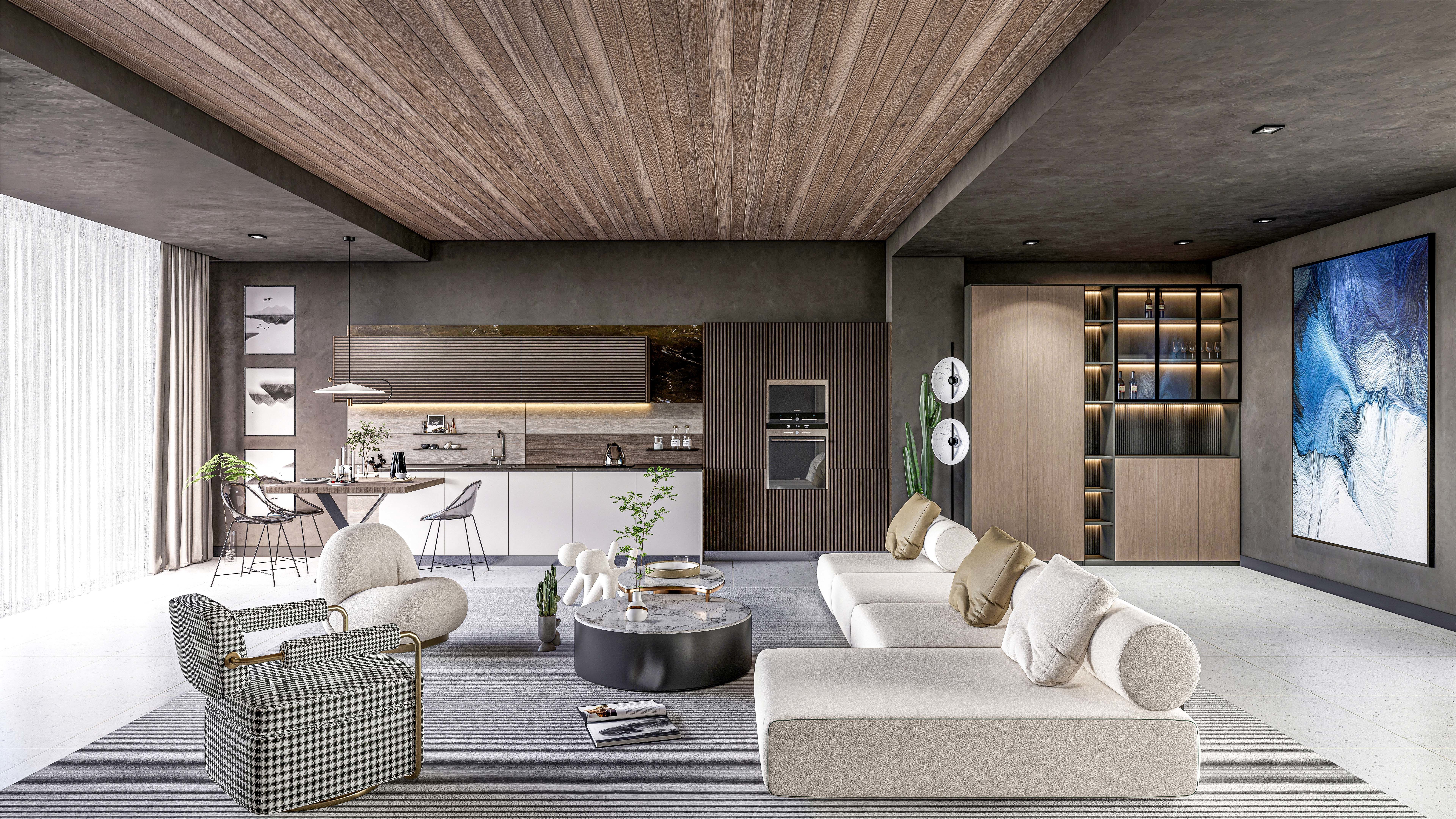 Kitchen fully parametric Resizable manufacturable 0017 3D model_6